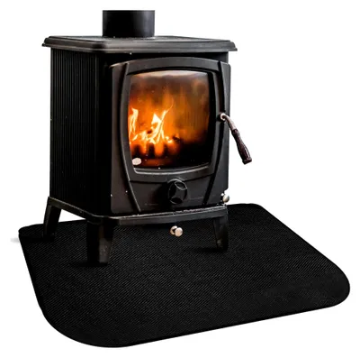 Produktbild von Feuerfeste Unterlage für Kamin, Hitzeschutzmatte zum Schutz des Bodens vor Funken (102 x 50 cm)
