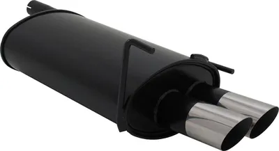 Image de Echappement sport Novus pour Mercedes Classe C W202 / W208 2x76mm MS-Design avec ABE