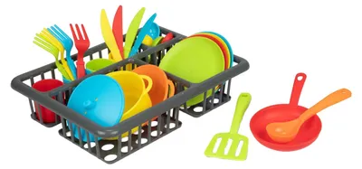 Produktbild von Toi-toys Home Food Splstnder mit Besteck und Pfannen, 27-tlg.