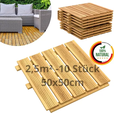 A collage of images showing wooden deck tiles and outdoor furniture on a deck.