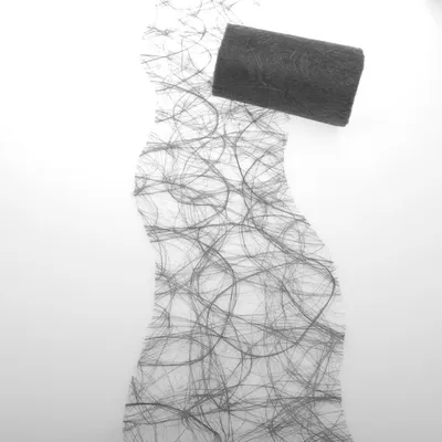 Produktbild von Sizoweb Tischband Wellenschnitt dunkelgrau ca. 12,5 cm Rolle 25 Meter - 64W 032-R 125