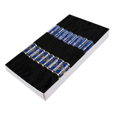 Produktbild von 24 Docken Stickgarn je ca. 8m / Sticktwist 100% Baumwolle Stickerei verschiedene Farbwahl, Farbe :9992 schwarz