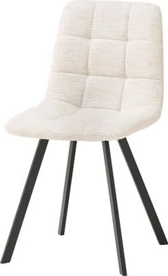 Produktbild von 4-Fußstuhl >Bonny< (4er Set) in beige, schwarz - 55x89x46 (BxHxT)