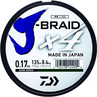 Produktbild von Daiwa J-braid 4 Geflochtene Schnur 1350 M Grün 0.290 mm Grün 0.290 mm