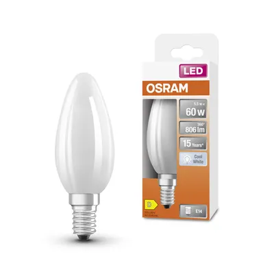 Produktbild von Osram LED Star Classic C35 Kerze 5,5W = 60W E14 Matt 806lm Neutralweiß 4000K