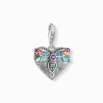 Produktbild von Thomas Sabo 1811-964-7 Charm-Anhänger Damen Herz mit Libelle Sterling-Silber