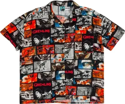 Immagine prodotto di Gremlins - Camicia da uomo/donna unisex, abbottonata sul davanti TT790 (XXL) (Colorato)