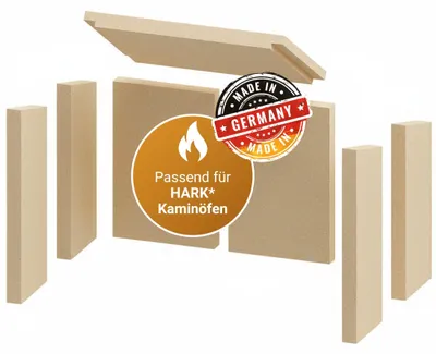 Produktbild von Feuerraumauskleidung 7-teilig passend für Hark** (Vermiculite)