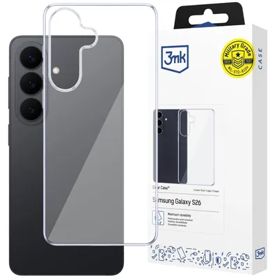 Produktbild von Transparente Handyhülle für das Samsung Galaxy S26, robuste Schutzhülle mit Kameraschutz – 3mk Clear Case