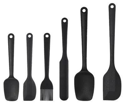Produktbild von 6-teiliges Silikon Spatel Set – Hitzebeständig, flexibel, lebensmittelecht, ideal für Backen, Kochen und Rühren