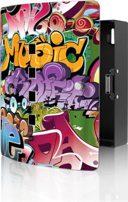 Zdjęcie produktu dla banjado design nierdzewna skrzynka na 10 kluczy, szafka na klucze o wymiarach 24 x 21,5 x 7 cm z zamkiem magnetycznym, graffiti [BWSK 10203]