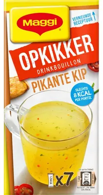 Produktbild von Maggi Opkikker Pikante Kip Drinkbouillon 26g – Würzige Brühe für Suppen & Gerichte
