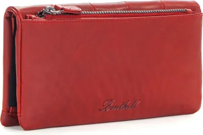 Produktbild von Benthill Portemonnaie Damen Leder RFID | Geldbörse Frauen mit Kartenfächer & Münzfach | Weiche Vintage Clutch Slim Portmonee | Rindsleder Portmonee inkl. Geschenkbox