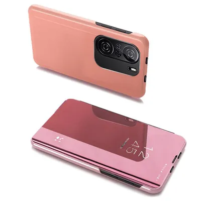 Produktbild von Stylische Clear View Hülle für Xiaomi Poco F3 / Redmi K40 - Rosa KP8841