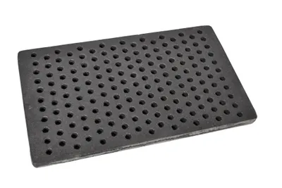 Obrázok produktu pre SEZAM rošt na kachle 34,5 x 21 cm liatinový liatinový rošt s otvormi krbový rošt štvorcový rošt na popol stolový rošt na kachle rošt na kachle krbový rošt