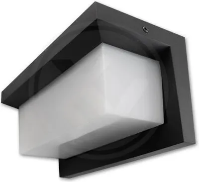 Immagine prodotto di Applique da esterno a LED Lagos, nera, 12 W, bianco neutro, 840 lm, alluminio, dimensioni: 12,5 x 25,5 x 12,5 cm, IP54, MasterLed