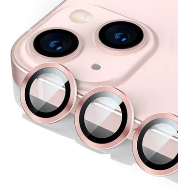 Produktbild von Für Apple iPhone 15 Pro / Pro Max Schutzglas Kamera Linse Hart Glas H9 Rosa