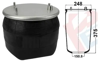 Zdjęcie produktu dla Miech pneumatyczny DAF XF95 | 0067504, 1R12-700, 1DF251, PF836M, D13U32, 3836P, bez tłoka, standard