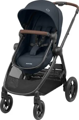 A studio shot of a stroller on a white background.