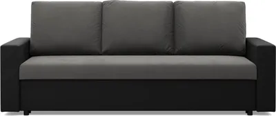 Produktbild von Sofa 3-Sitzer mit Schlaffunktion LUNA, Dunkelgrau + Schwarz