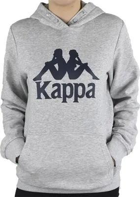 Zdjęcie produktu dla Kappa Uni Kids Bluza z kapturem szara 705322 18M , Odzież:176