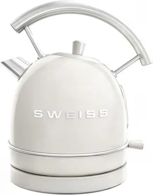 Image de Bouilloire Vintage SWEISS KTL8, 2200 W, 1,8 L, Socle 360°, Beige