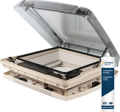 Produktbild von Dachfenster Remis Remitop Vario II Kurbelvariante 40 x 40 cm klar + Dichtmittel