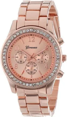 Image de Montre Quality Rose/Doré pour Femmes - Élégance Moderne à Prix Imbattable KP2466