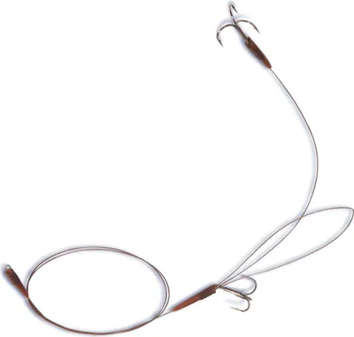 Produktbild von Quantum Mr Pike Long Cast Leader 60cm 13,6kg 2 Haken - Stahlvorfach, Größe:8
