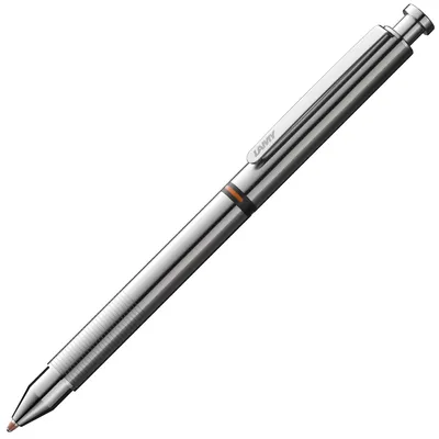 Produktbild von LAMY Edelstahl Druckbleistift und Kugelschreiber in Einem Mine M 21 schwarz rot Feinstrichmine M 41