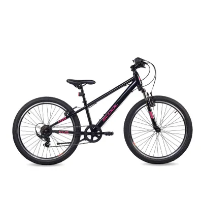 Immagine prodotto di Bicicletta per bambini da 24 pollici, 6 marce, MTB per bambini, S’COOL Xroc, dai 7 agli 11 anni, 130-150 cm, arancione/rosa