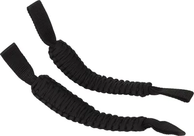 Productafbeelding van 29,6 cm hoofdsteunbeugel met bevestigingspunten, antislip handgrepen van paracord, universeel geschikt voor auto, SUV, ATV, UTV, camper, zwart