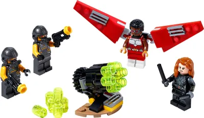 Obrázek produktu pro LEGO Marvel Avengers Falcon & Black Widow Team Up, Sada na stavění, 8 rok/roky, 60 kusů