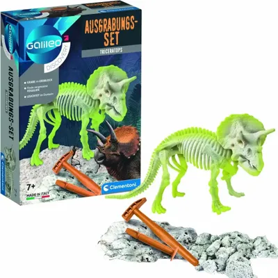 Produktbild von Galileo Discovery - Ausgrabungs-Set Triceratops, Experimentierkasten