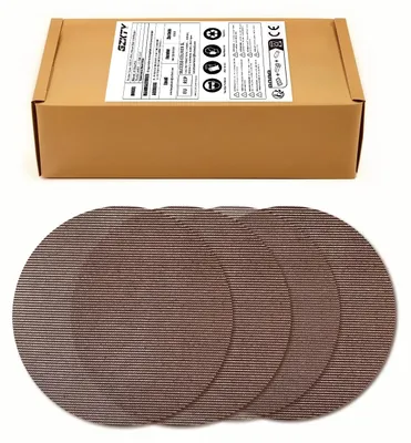 Produktbild von Schleifpapier Schleifscheiben Schleifnetz - 50 Stück - 150 mm - Klettverschluss - Körnung 60 80 120 180 240