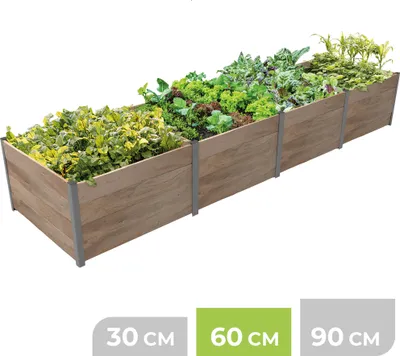 Produktbild von BioGreen 4m² Hochbeet ErnteMAXX in Rechteckform erhältlich in 3 Höhen
