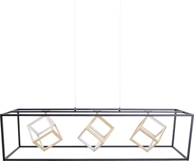 Produktbild von Näve Leuchten LED-Pendelleuchte l: 100cm "TRIPOLIS" LED-Pendelleuchte l: 100cm "TRIPOLIS" Pendelleuchte - LED-Pendelleuchte l: 100cm "TRIPOLIS", Hängelampe im Industrial Style, ausMetall und Kunststoff in schwarz, 150 cm hoch, Maße 100 x 20 cm, Inkl. LED – dimmbar