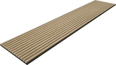 Produktbild von Sonava Akustikpaneel Eiche Stockholm 3-seitig furniert naturgeölt 2600 x 520 x 21 mm