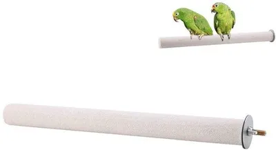 Produktbild von Hochwertiger Holz Vogelständer für Papageien - Gesundheitsergänzung - Spielzeug - 2,5 x 35 cm - einfach zu installieren