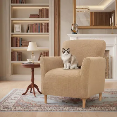 Image de Housse de siège avec accoudoirs, élastique, imperméable, antidérapante, 1 pièce, pour salon