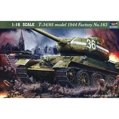 Obrázok produktu pre Trumpeter T-34/85 1944 stavebné číslo 183 1:16