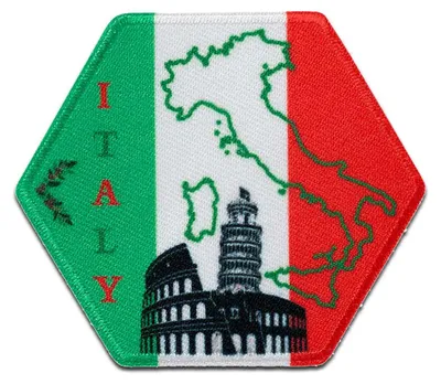 Obrázok produktu pre Mono-Quick honeycomb Italy country - záplata, nažehľovacia záplata, nášivka, nášivky, nažehľovačka, veľkosť: 7 x 6 cm