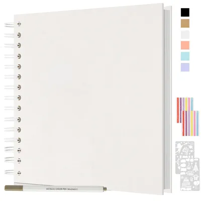 Productafbeelding van Omgoods - DIY Fotoalbum Scrapbook 24x24cm met 80 Pagina's