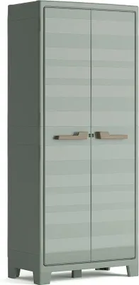 Productafbeelding van Famanu kunststofkast, weerbestendig, jagergroen - 80 x 44 x 182 cm