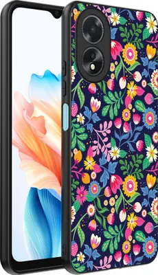 Image de Smartphonica Phone Case Suitable for Oppo A18 with flower print - TPU back cover case flower design