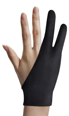 Produktbild von Zwei-Finger-Handschuh für Grafiktabletts, Künstler-Tablett-Zeichenhandschuh