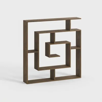 Produktbild von Moderne Raumteiler-Regale aus Holz, Labirent - Natur
