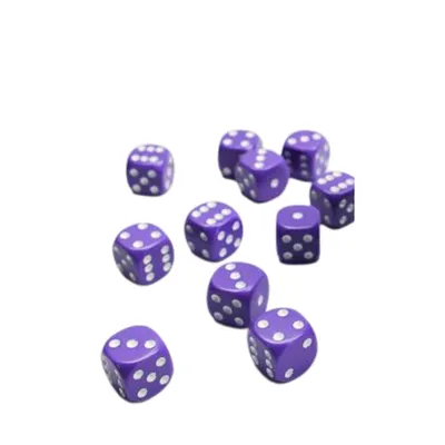 Immagine prodotto di Set di cubi Chessex W6x36 Viola opaco/Bianco