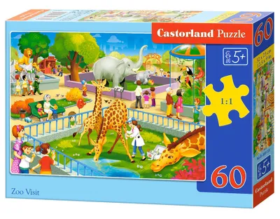Produktbild von Puzzle 60 Teile Besuch im Zoo 066155