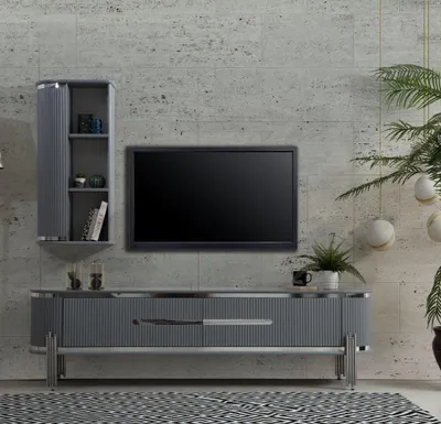 Produktbild von tv Schrank Luxus Sideboard Kommode Wohnzimmerschrank Möbel Schränke Regal Holz